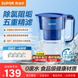 苏泊尔（SUPOR）过滤净水器家用滤水壶净水壶自来水活性炭过滤器家用厨房净水器滤水器滤水壶UF03一壶四芯