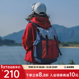 ACROSS双肩包男女背包大容量电脑包休闲旅行包时尚背包潮流学生情侣书包 灰红蓝