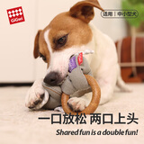贵为（GiGwi）狗狗玩具耐咬松木毛绒帆布磨牙耐咬发声自嗨解闷幼犬小狗宠物玩具 呼啦圈-猴子