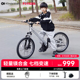 KinderKraftKK儿童自行车4-6-12岁学生单车男女孩新年礼物山地车20寸银变速