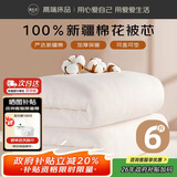 源生活 棉花被子 100%新疆纯棉被 单人春秋被芯垫盖两用被 6斤180*200cm
