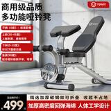 英尔健（yingerjian） 哑铃凳多功能卧推凳可折叠健身椅家用仰卧板健腹板运动健身器材 [旗舰款]十二合一/透气皮革