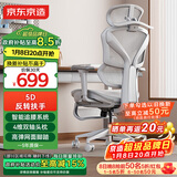 京东京造Z9Pro人体工学椅电竞椅办公椅子电脑椅人工力学座椅5D扶手+脚踏灰