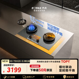 方太【定时防干烧适老灶】03-TEK20-G灰 燃气灶天然气 家用嵌入式5.2kW 70%热效率猛火灶 烟灶联动