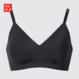 优衣库女装无钢圈文胸/软支撑弹嘟嘟柔托BRA 479194 482667 479194/09黑色 M 推荐D65 B70 C70 D70 A75 B75