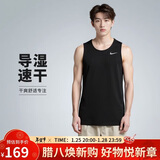 耐克NIKE男 运动背心 圆领无袖 柔软舒适 DV9322-010 黑L