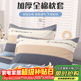 艾薇 A类全棉枕头套学生单人枕芯套纯棉枕套一个 罗马时代 48*74cm
