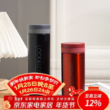 乐扣乐扣（LOCK&LOCK）不锈钢纤巧便携保温茶水杯车载商务男女保温杯子300ml黑色LHC561