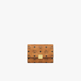 MCM【礼物】AREN小号三折式卡包钱包证件包情侣款干邑色