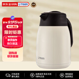 虎牌（TIGER）大容量不锈钢热水瓶保温壶PWM-B120-CA珍珠白1.2L送礼新年礼物