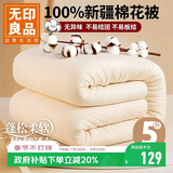 无印良品100%新疆棉花被子棉絮盖被棉花胎双人春秋四季棉被芯5斤200x230cm