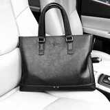 COW男士商务公文包横款时尚男包休闲商务手提包潮流单肩斜挎包C-9800