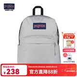 JANSPORT杰斯伯书包轻便双肩包男女旅行包简约背包电脑包学生校园 4QUTDH7雾凇-带侧边袋-25年
