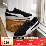 彪马（PUMA）复古休闲黑色薄底板鞋男女冬经典低帮运动鞋SMASH 361730 黑色-白-01 36