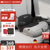 欧颂（Osann）儿童安全座椅增高垫3-12岁以上德国便携式汽车用简易大童坐垫 MAX【太空灰】