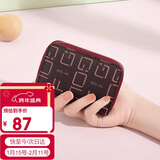 高尔夫（GOLF）卡包女印花女士零钱包多卡位包包女包手拿包休闲百搭钱包礼盒装