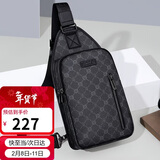 高尔夫（GOLF）胸包男士大容量斜挎包印花单肩包休闲商务小背包手机包潮流运动包