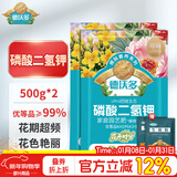 德沃多99%磷酸二氢钾500g*2花肥料磷钾肥叶面肥月季花卉绿植果树水溶肥