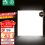 雷士（NVC）厨房灯铝扣板集成吊顶吸顶灯卫生间300×300LED平板无边界面板灯