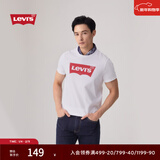 Levi's李维斯情侣美式宽松印花时尚简约舒适潮流纯棉圆领短袖T恤 白色 002A0-0000 L