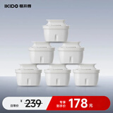 易开得滤水壶 3.5L家用净水器过滤器 便携式自来水净水壶滤芯 （6芯装）