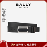 BALLY【新年礼物】FABAZIA男士搭扣双面腰带3.5/110黑色/棕色 6181991