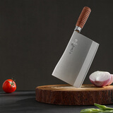 十八子作专业厨师刀复合钢刀具 斩切刀花梨木柄名典1号菜刀九江弯刀F216-1