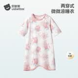 贝肽斯宝宝衣服春夏季薄款纯棉婴儿睡衣防踢被家居空调儿童睡裙连体衣