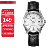 卡西欧（CASIO）指针系列防水时尚简约商务石英男士手表情人节礼物送男友 皮带MTP-1183E-7A