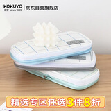 国誉（KOKUYO）格子印象·笔袋·NOViTA-R 蓝红中号200×95×50mm WSG-PCL22BR