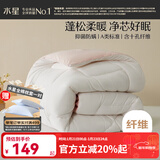 水星家纺被子春秋被 A类抗菌透气十孔纤维 冬被加厚被四季被子母被子被芯 [加厚被]A类防螨十孔被 200cm×230cm