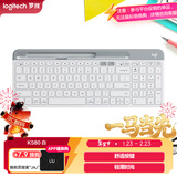 罗技（Logitech）时尚系列 K580 键盘 蓝牙键盘 办公键盘 无线键盘 便携超薄键盘 笔记本键盘 平板键盘 芍药白