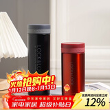 乐扣乐扣（LOCK&LOCK）不锈钢纤巧便携保温茶水杯车载商务男女保温杯子300ml黑色LHC561