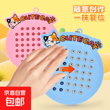 猫猫磁吸趣味钢珠画板解压创意钥匙扣卡通玩具闺蜜情侣包包挂件 磁吸小画板【挂扣+1支笔】-随机 无规格