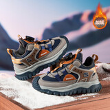 SNOOPY史努比童鞋儿童运动鞋冬季保暖二棉鞋男女童耐磨户外鞋7952蓝棕27