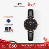 丹尼尔惠灵顿（DanielWellington）DW女士手表小众轻奢流金皮质石英腕表送女友新年礼物DW224