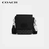 蔻驰（COACH）【品牌直供】男士迷你单肩斜挎盒子包灰黑色CO915SVO1U礼物次日达