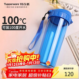 特百惠（Tupperware）茶韵500ML塑料杯男女士学生夏季运动水杯子户外便携大容量 纯净蓝