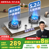 山彩好太太燃气灶天然气液化气灶煤气灶家用猛火5.2kw双灶一级能效节能省气灶具增压直喷台嵌两用厨房免开孔 上门安装【双九腔猛火】防风聚能+不锈钢款 管道天然气12T