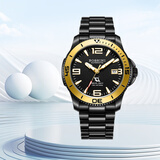 罗西尼（ROSSINI）手表男国表机械手表男士手表100M防水夜光潜水运动手表情人节礼物 魔鬼鱼潜水男士机械表519955T04B