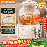 苏泊尔（SUPOR）养生壶煮茶器花茶壶恒温水壶烧水壶电热水壶 办公室保温煮茶壶1.2升SW-12Y09
