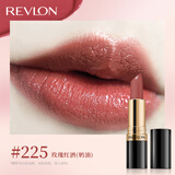 露华浓丽采保湿滋润唇膏女士哑光黑管口红4.2g不掉色美妆化妆品女彩妆 225#玫瑰红酒（奶油质地）