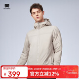天石新款男士户外3M棉服新雪丽棉东丽克超薄V160 岩石灰色（连帽）M