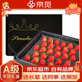 京觅 丹东草莓99红颜奶油水果黑/红礼盒净重 28枚装单果30g+源头直发