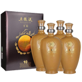 五粮浓香五粮液股份公司 50度 500mL 4瓶 十年礼盒 浓香型白酒