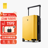 地平线8号（LEVEL8）行李箱男女密码万向轮拉杆箱 大旅行家24英寸宽拉杆PC箱 黑黄拼色