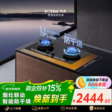 方太【新款防干烧】燃气灶天然气 家用嵌入式5.2kW*猛火双灶 防干烧可联动 02-TEK21