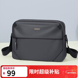 高尔夫（GOLF）单肩包男士大容量斜挎包男轻便防泼水手机ipad包商务休闲时尚挎包