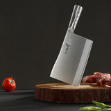 十八子作专业厨师刀具复合钢菜刀 名厨1号大号九江弯刀TP216-1