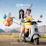 立马（LIMA）电动摩托车MINI 【速度50km/h-续航60KM】CHILWEE电池60V长续航通勤电动车 海岸灰